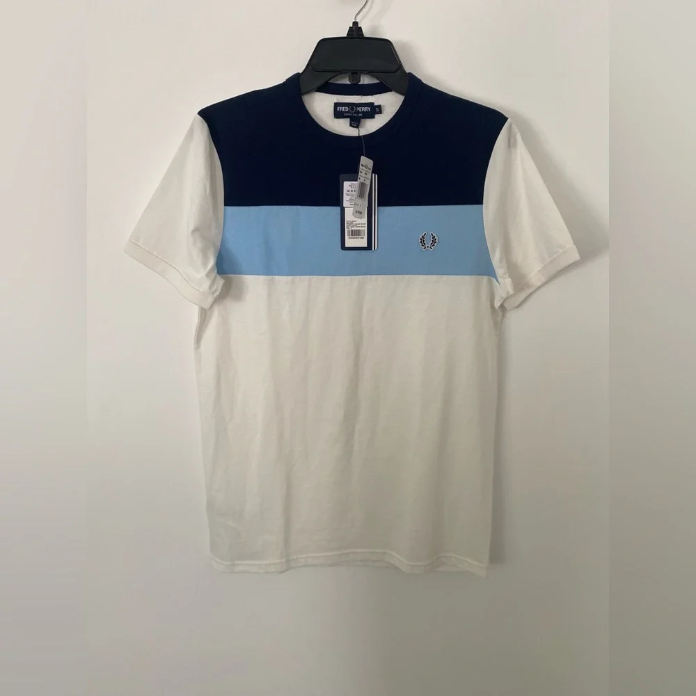 Men’s Fred Perry Colorblock T-Shirt - Casual Streetwear - Picture 5 of 16